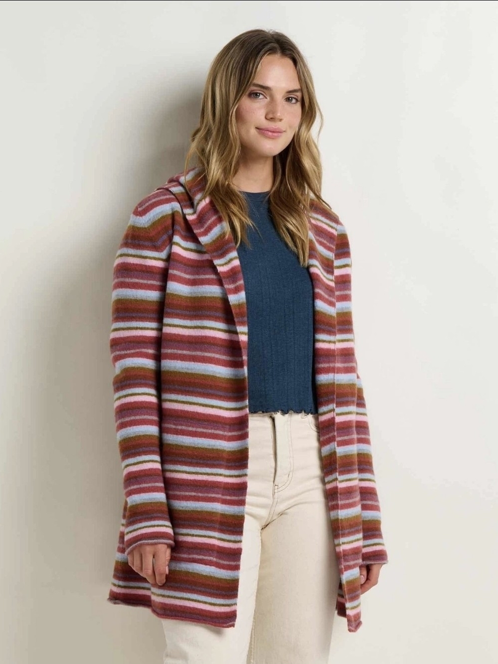 Toad&Co Merino Heartfelt Hoodie, Dusty Cedar, Sz XS